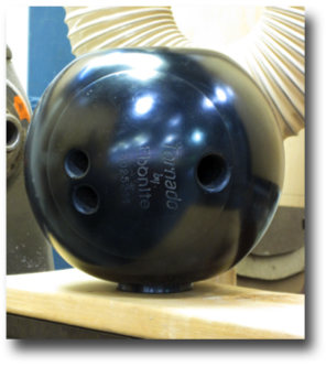 Left Handed Cup
Turned Bowling Ball